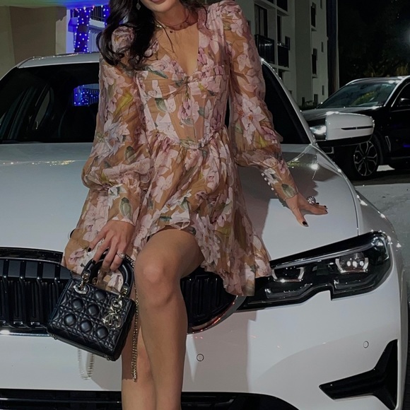 Zelina Mini Floral Dress by Bardot - Picture 6 of 6